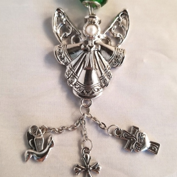 Handmade Accessories - Little Guardian Angel Rear View Mirror Hanger